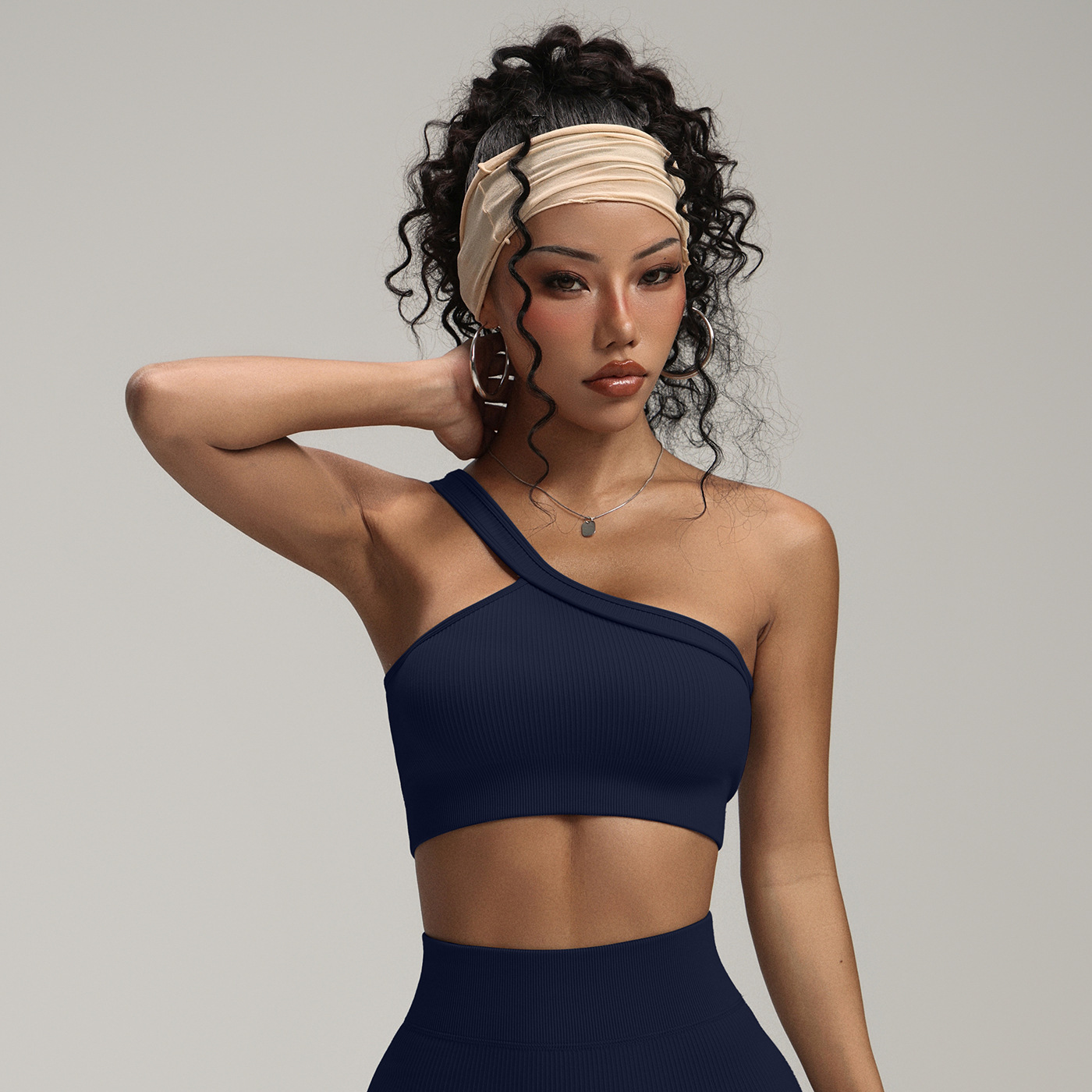 เสื้อชั้นในกีฬาแบบไหล่เดียวสำห - Seamless Ribbed Workout Tank Top บทวิจารณ์และราคา