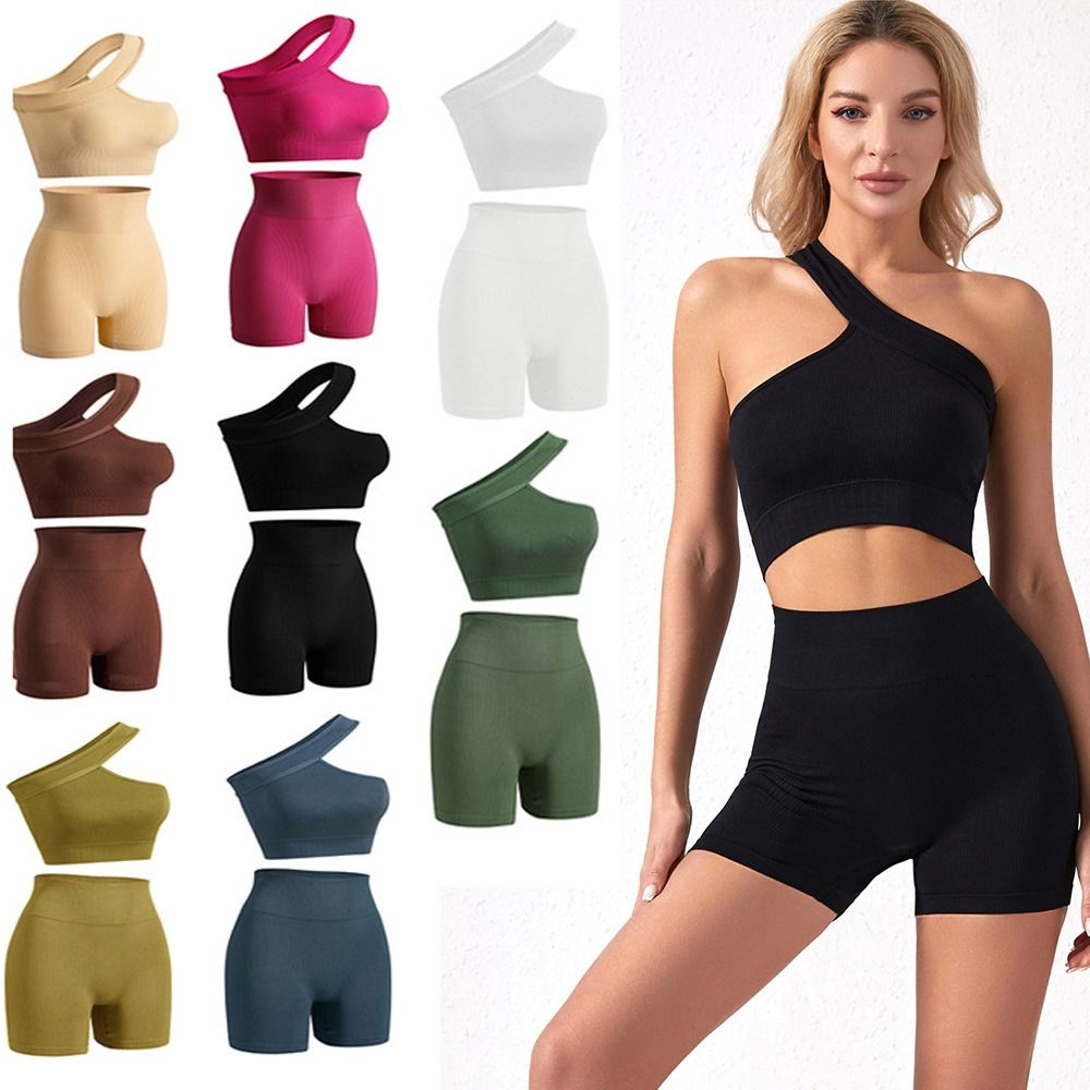 ชุดออกกำลังกายผู้หญิงแบบไร้รอย - Seamless Ribbed Workout Tank Top บทวิจารณ์และราคา