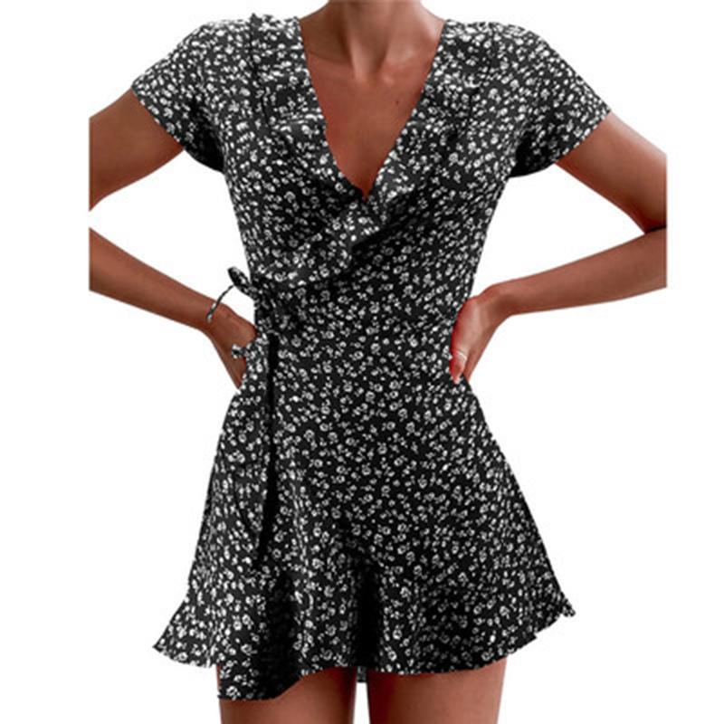ชุดเดรสทรงเอไลน์สำหรับผู้หญิงส - French Vintage Floral Midi Dress บทวิจารณ์และราคา