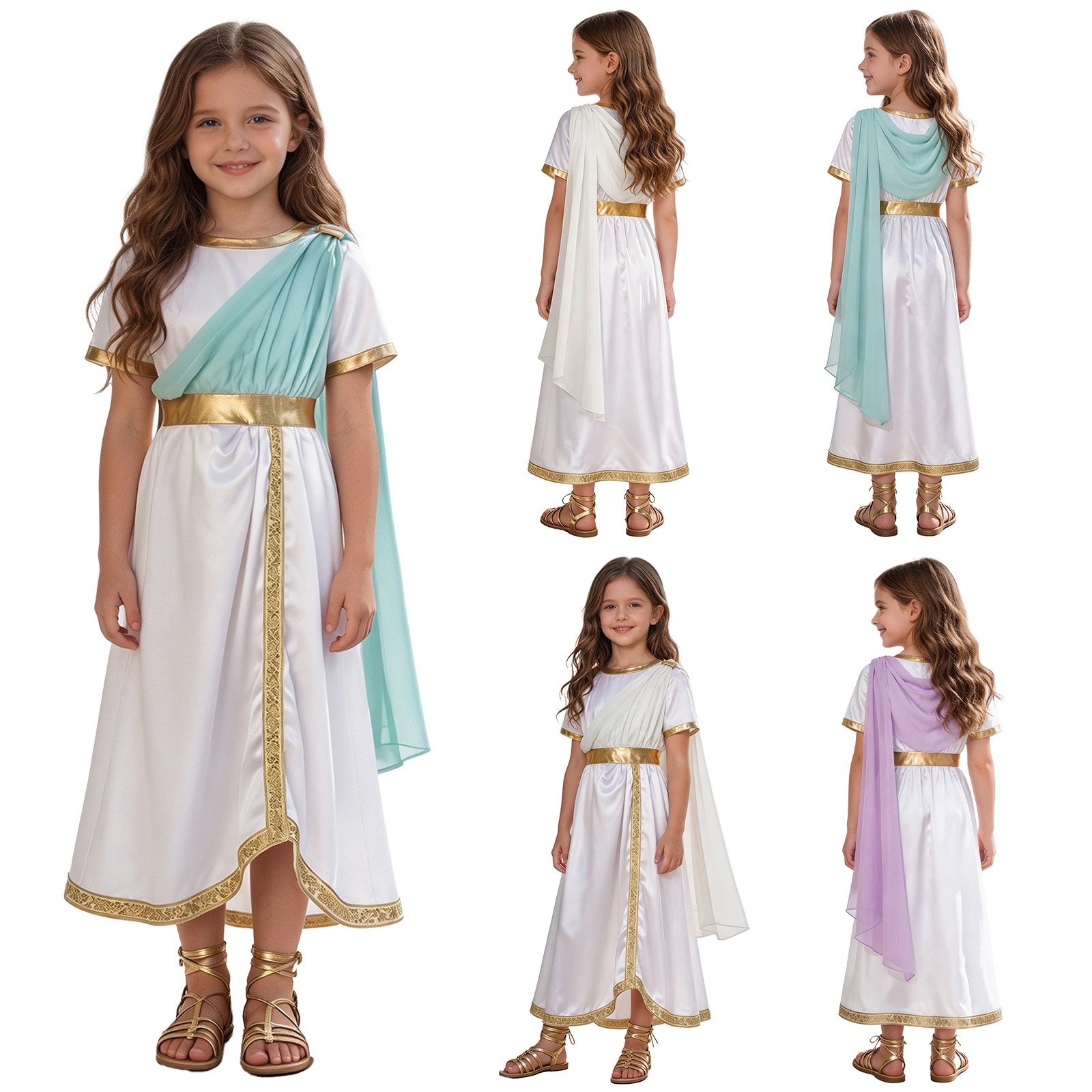 ชุดเจ้าหญิงกรีกโบราณสำหรับเด็ก - Dresses บทวิจารณ์และราคา