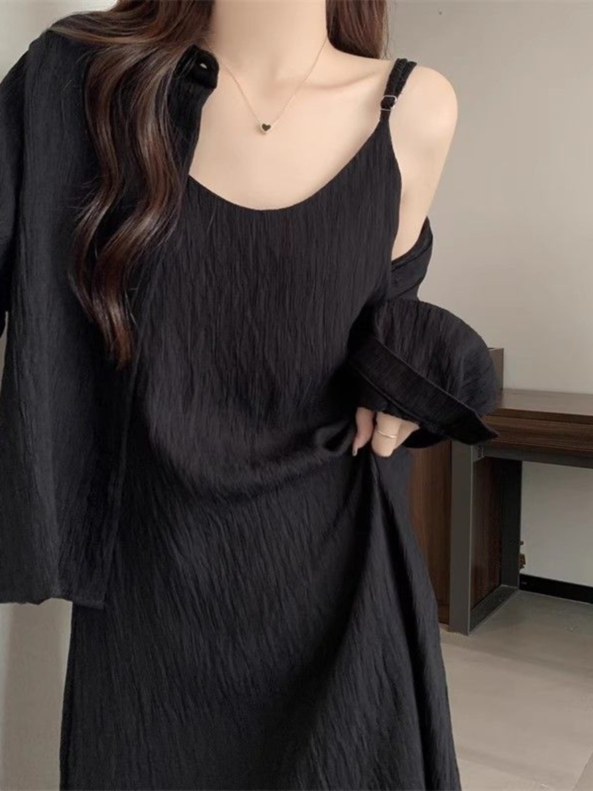 เดรสไซส์ใหญ่สำหรับฤดูร้อน เสื้ - Korean Style A Line Shirt Dress บทวิจารณ์และราคา