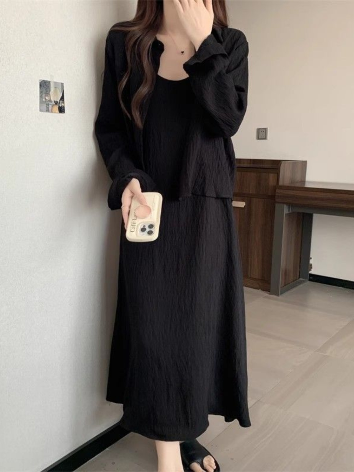 เดรสไซส์ใหญ่สำหรับฤดูร้อน เสื้ - Korean Style A Line Shirt Dress บทวิจารณ์และราคา