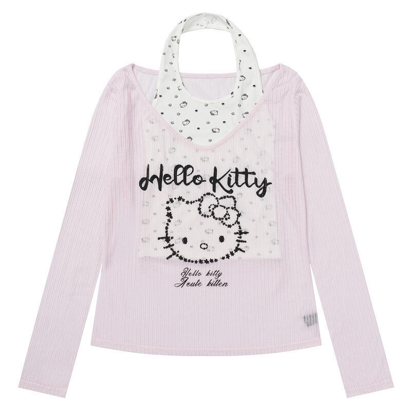 เสื้อกล้ามคอ halter แขนยาวลายเ - Blouses บทวิจารณ์และราคา