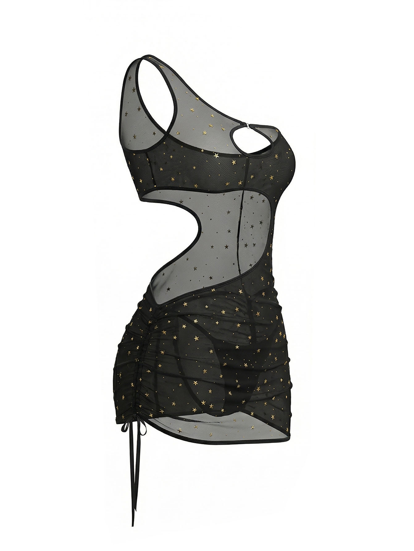 ชุดเดรสชุดชั้นในตาข่ายโปร่งลาย - Sexy Mesh Sheer Bodycon Dress บทวิจารณ์และราคา