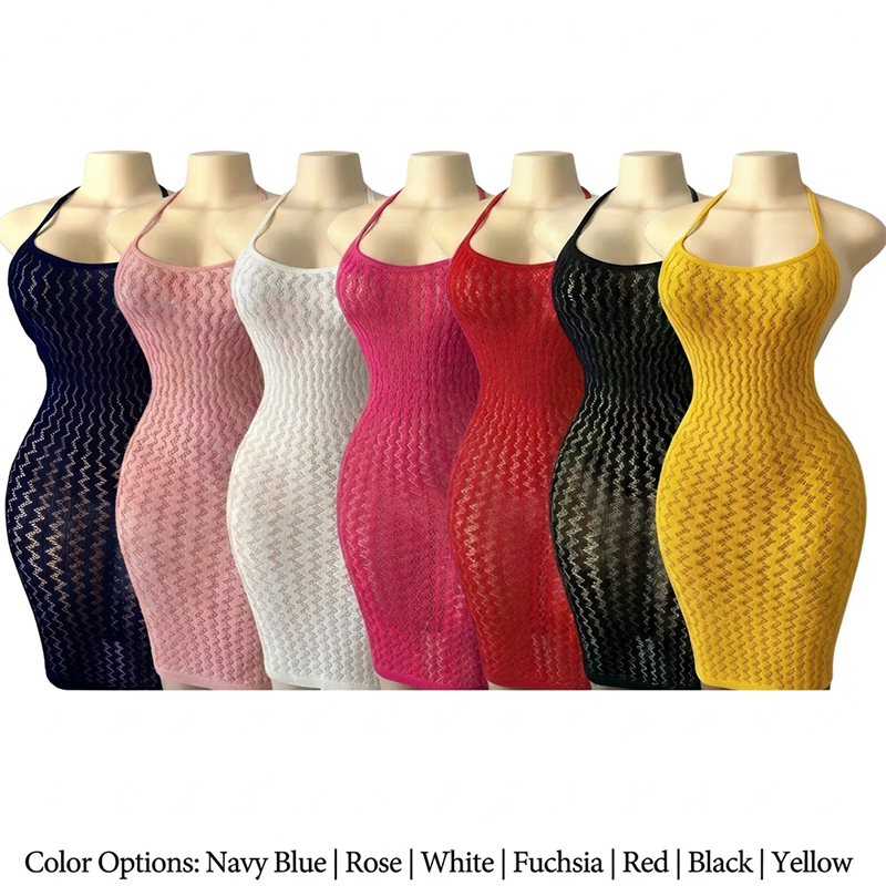 ชุดคลุมชายหาดตาข่ายสำหรับผู้หญ - Sexy Mesh Sheer Bodycon Dress บทวิจารณ์และราคา