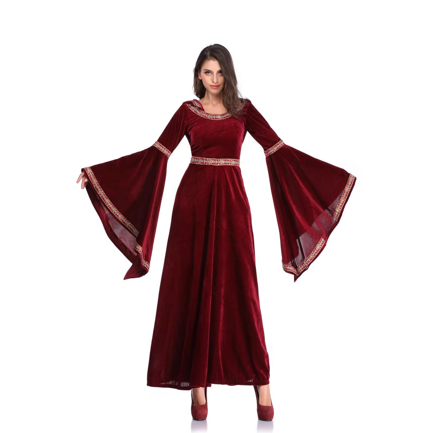 ชุดเดรสยาวสไตล์ยุคกลางและยุคฟื - Dresses บทวิจารณ์และราคา