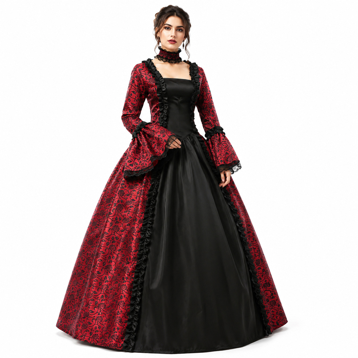 ชุดเดรสยาวสไตล์โกธิคยุคกลางวิน - Dresses บทวิจารณ์และราคา