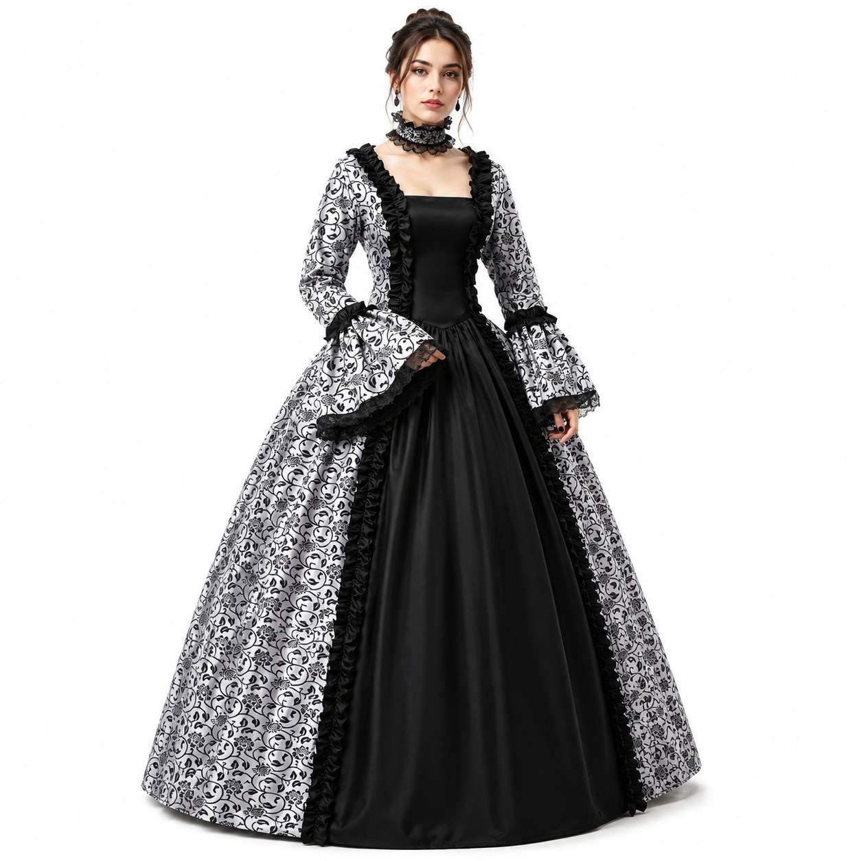 ชุดเดรสยาวสไตล์โกธิคยุคกลางวิน - Dresses บทวิจารณ์และราคา