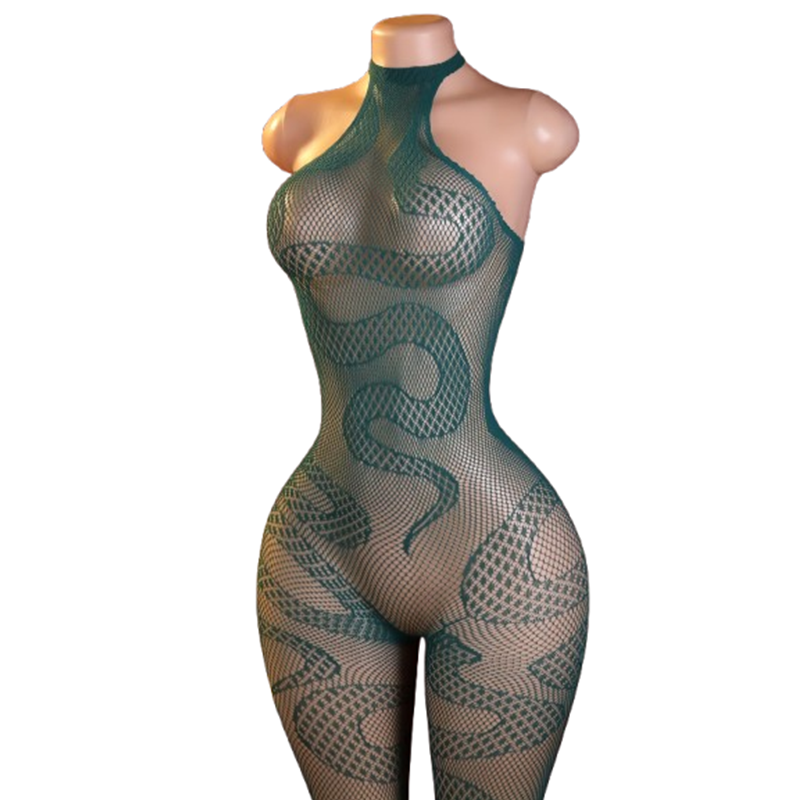 ชุดบอดี้สูทลายหนังงูเซ็กซี่สำห - Lingerie บทวิจารณ์และราคา