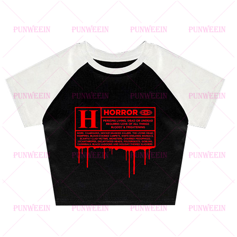 เสื้อครอปพิมพ์ลายกราฟิกสไตล์พั - Y2K Graphic Baby Tee Crop บทวิจารณ์และราคา