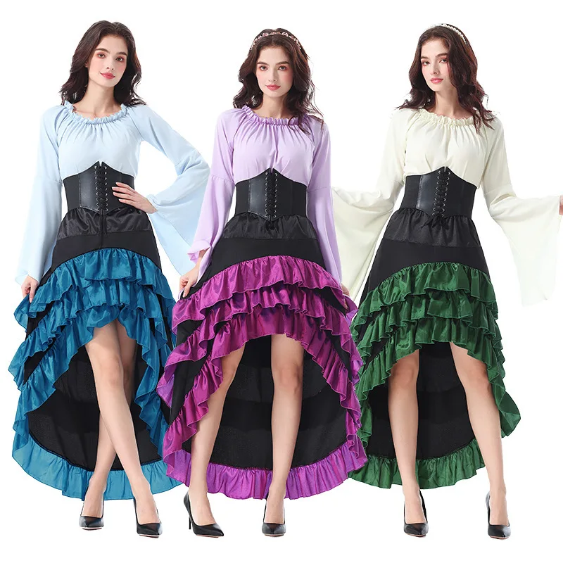 ชุดเดรสยาวสไตล์วรรณกรรมฮาโลวีน - Dresses บทวิจารณ์และราคา